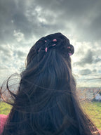 Midnight Hearts Scrunchie