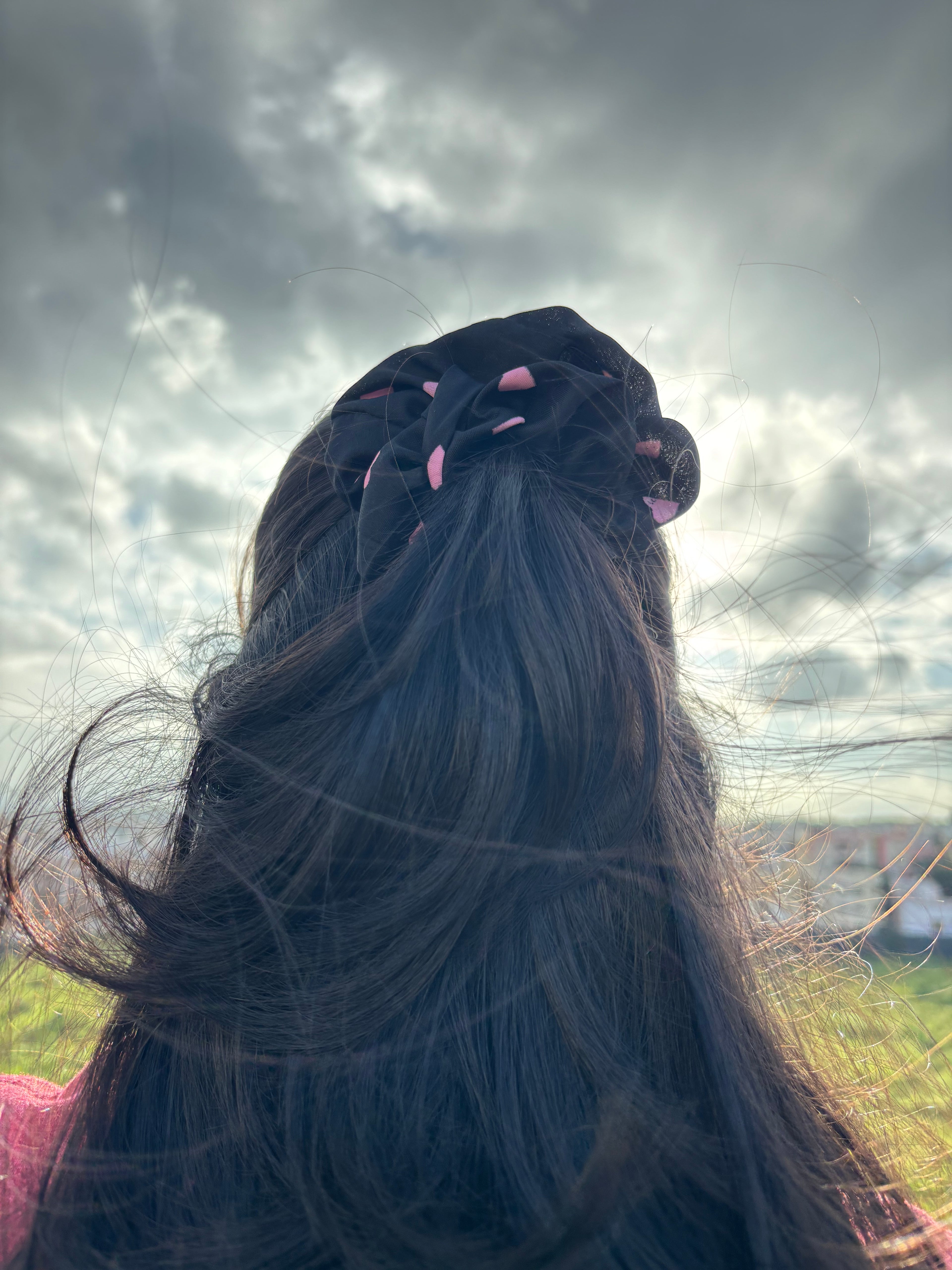 Midnight Hearts Scrunchie