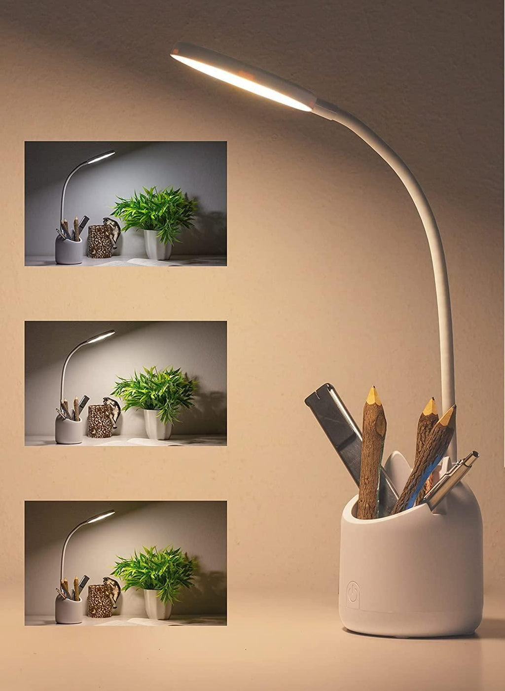 Study Table Lamp With Pen Holder