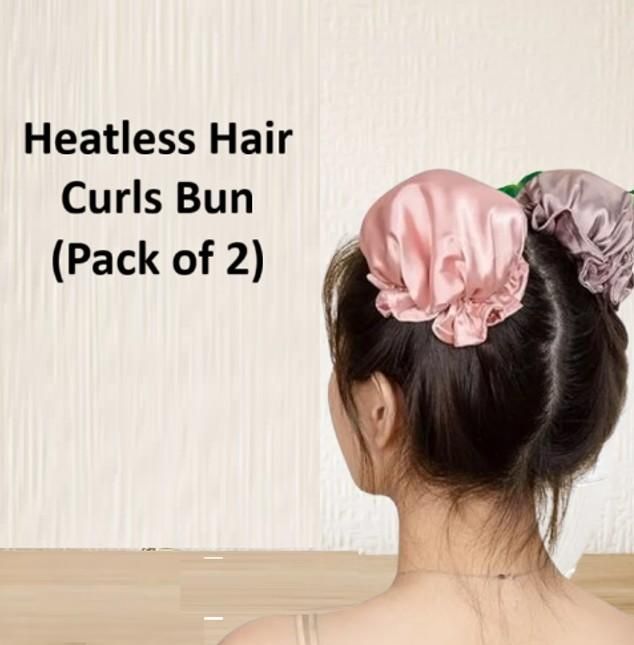 Heatless Hair Curls Bun (Pack of 2)