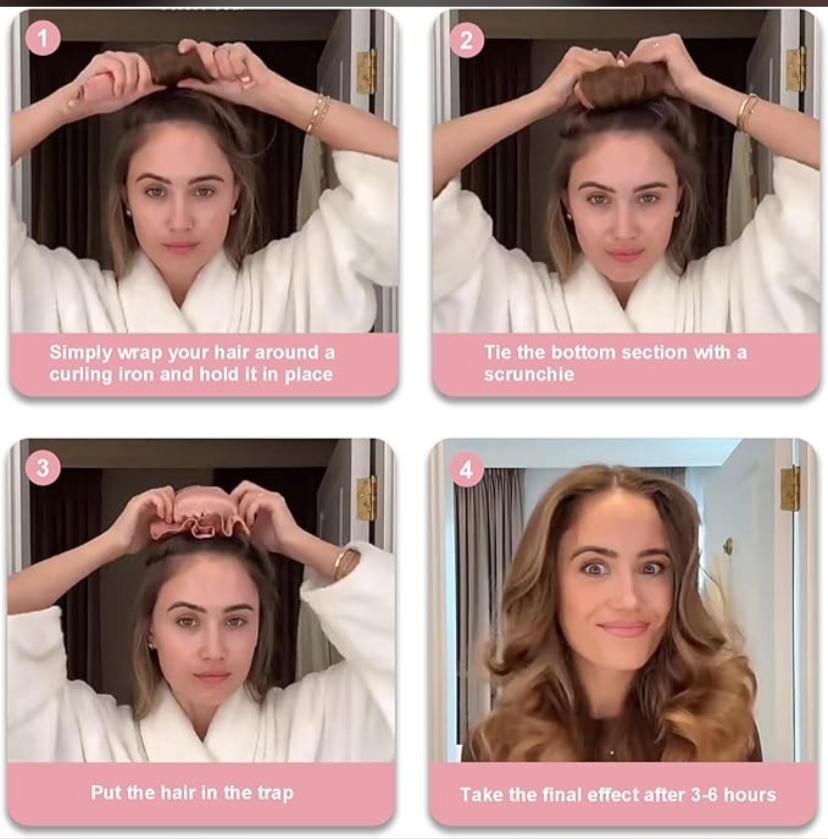 Heatless Hair Curls Bun (Pack of 2)