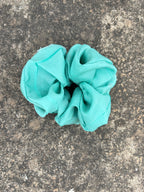 Aqua Glow Scrunchie