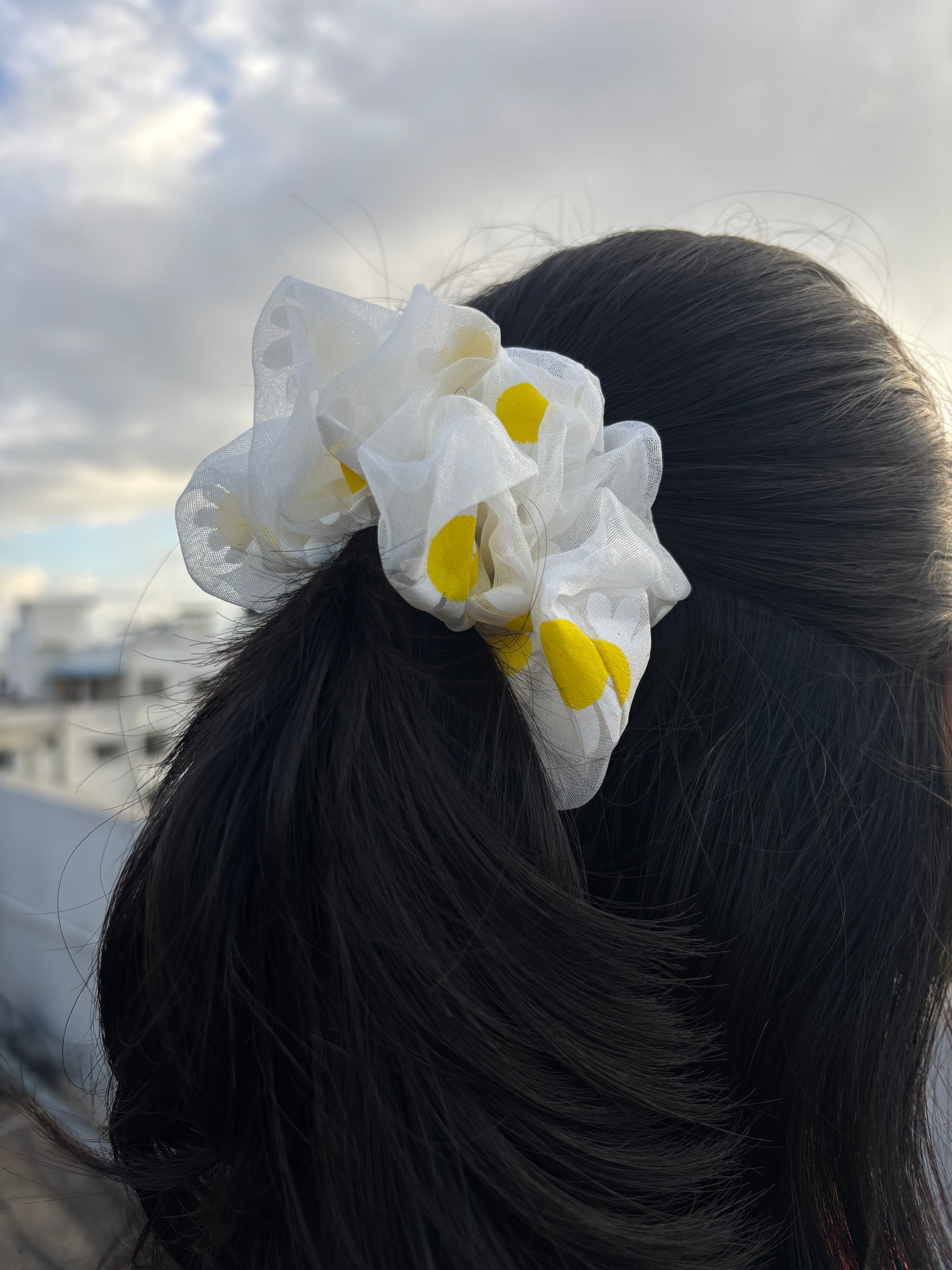 Sunlit Bloom Scrunchie