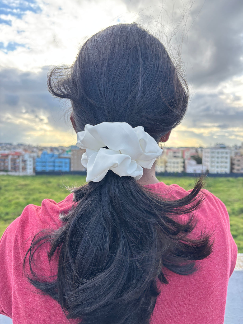 Pearl Glow Scrunchie