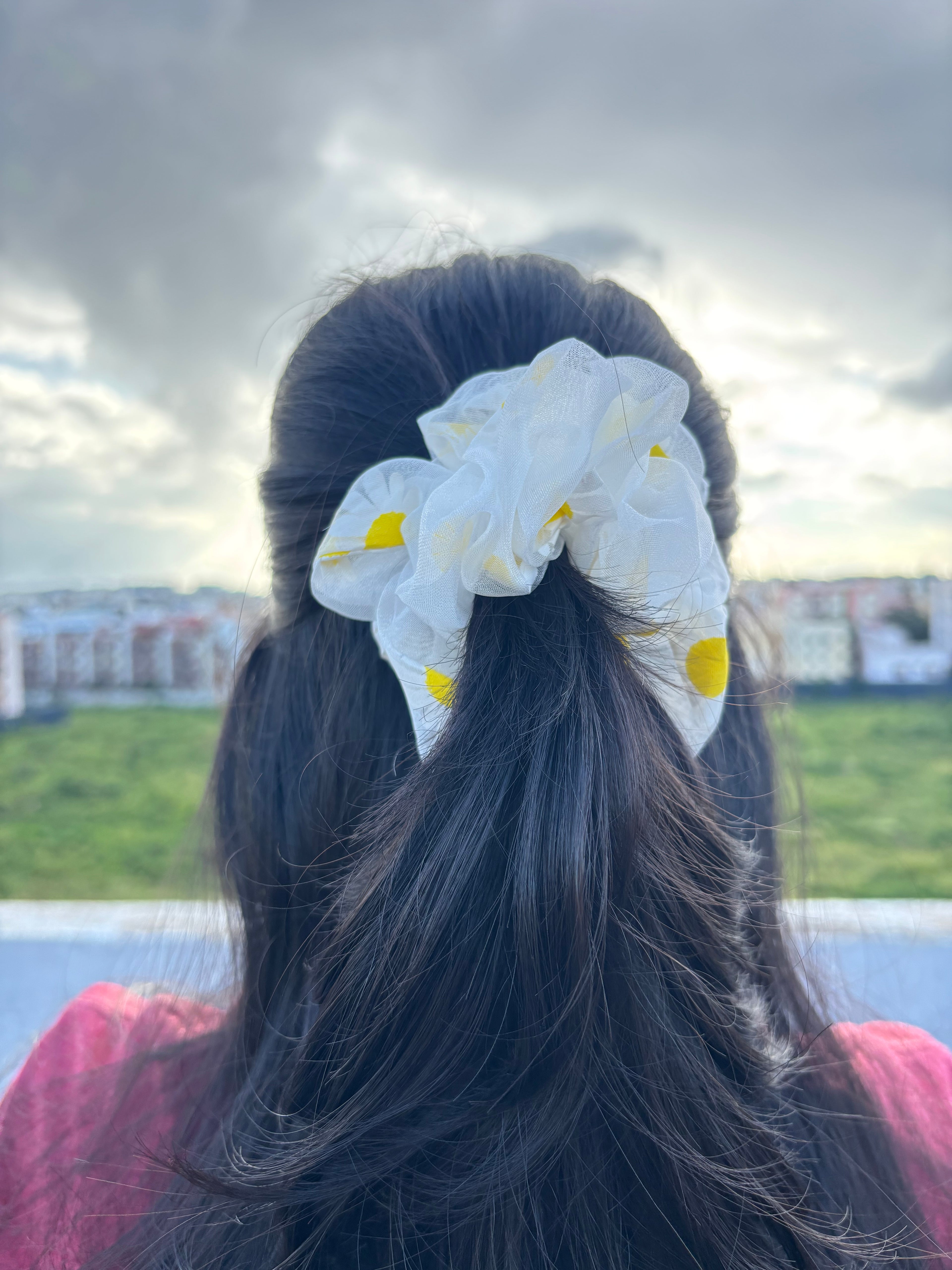 Sunlit Bloom Scrunchie