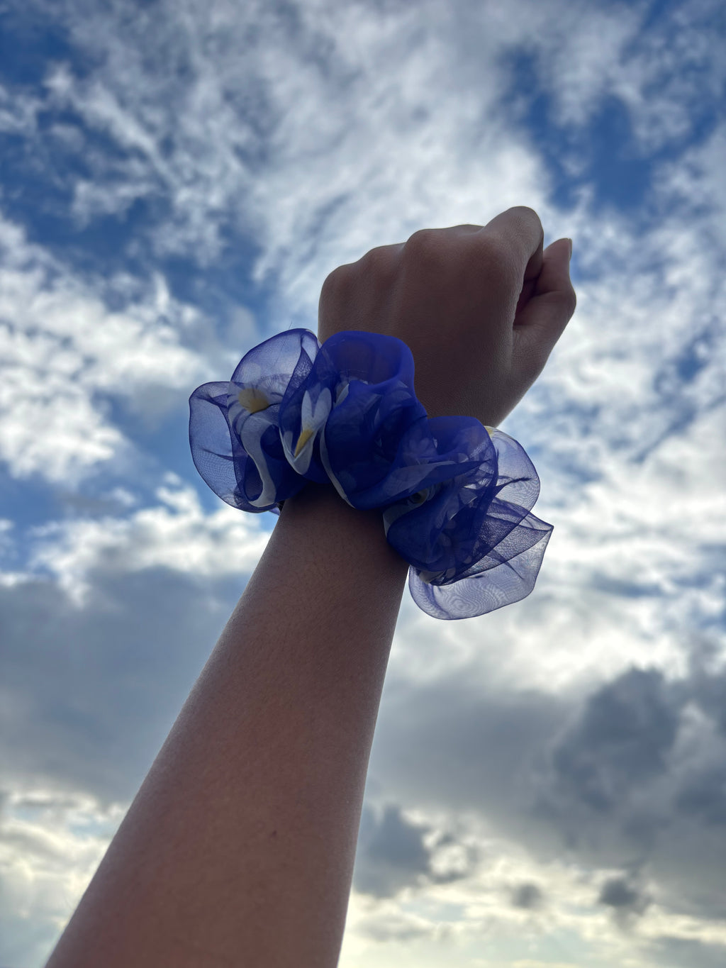Violet Bloom Scrunchie