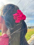 Scarlet Bloom Scrunchie