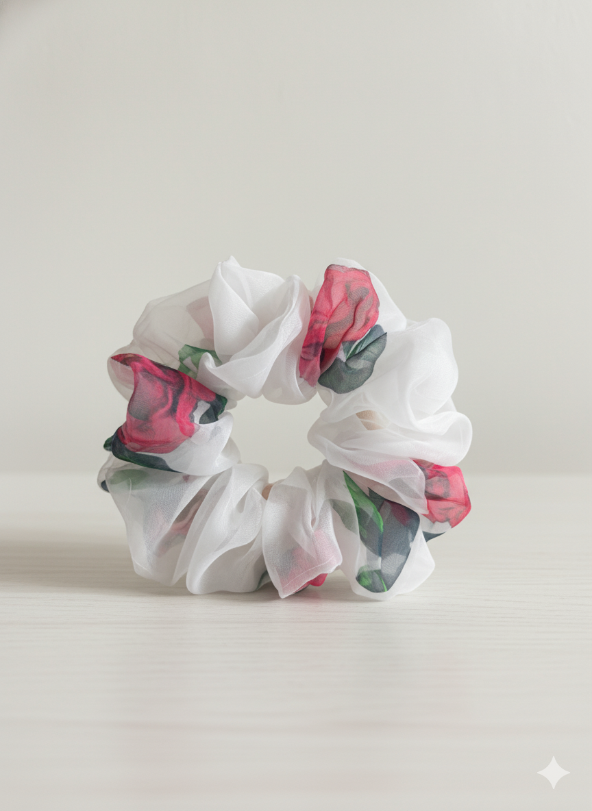 Spring Bloom Combo (Set of 2 Scrunchies)