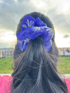 Violet Bloom Scrunchie