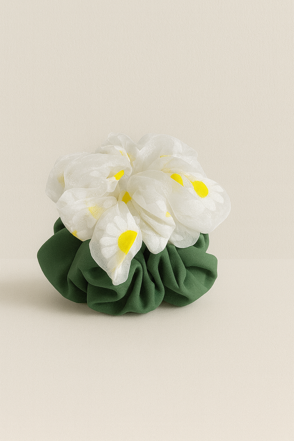 Floral & Olive Luxe Scrunchie Set (Set of 2)