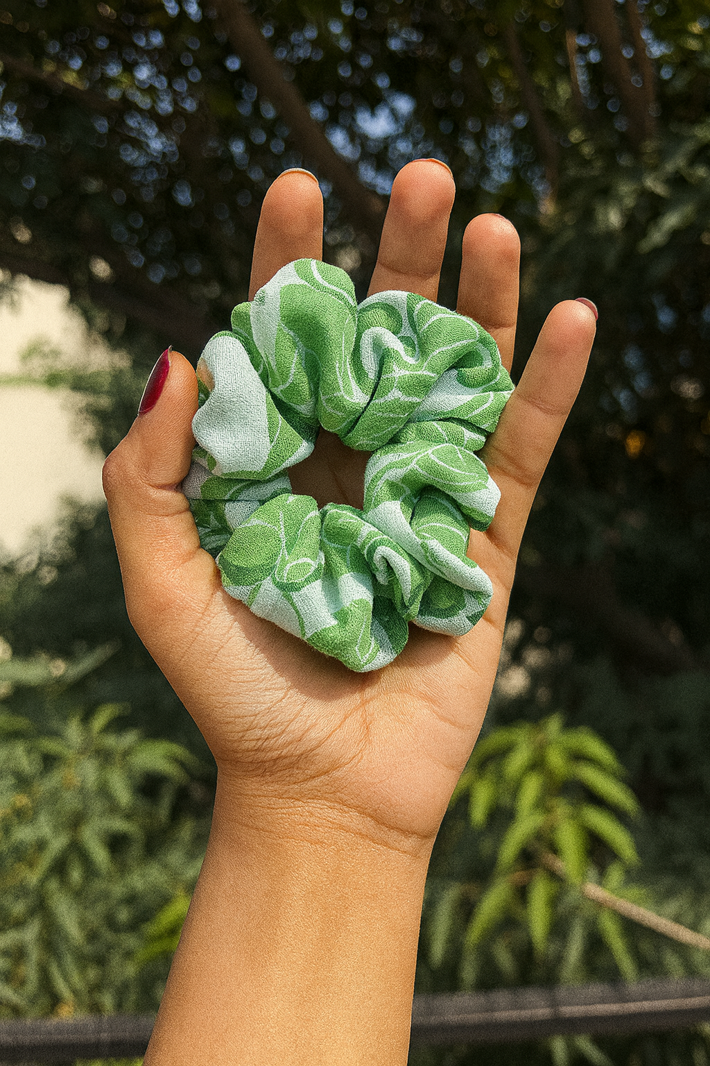 Leafy Breeze Scrunchie