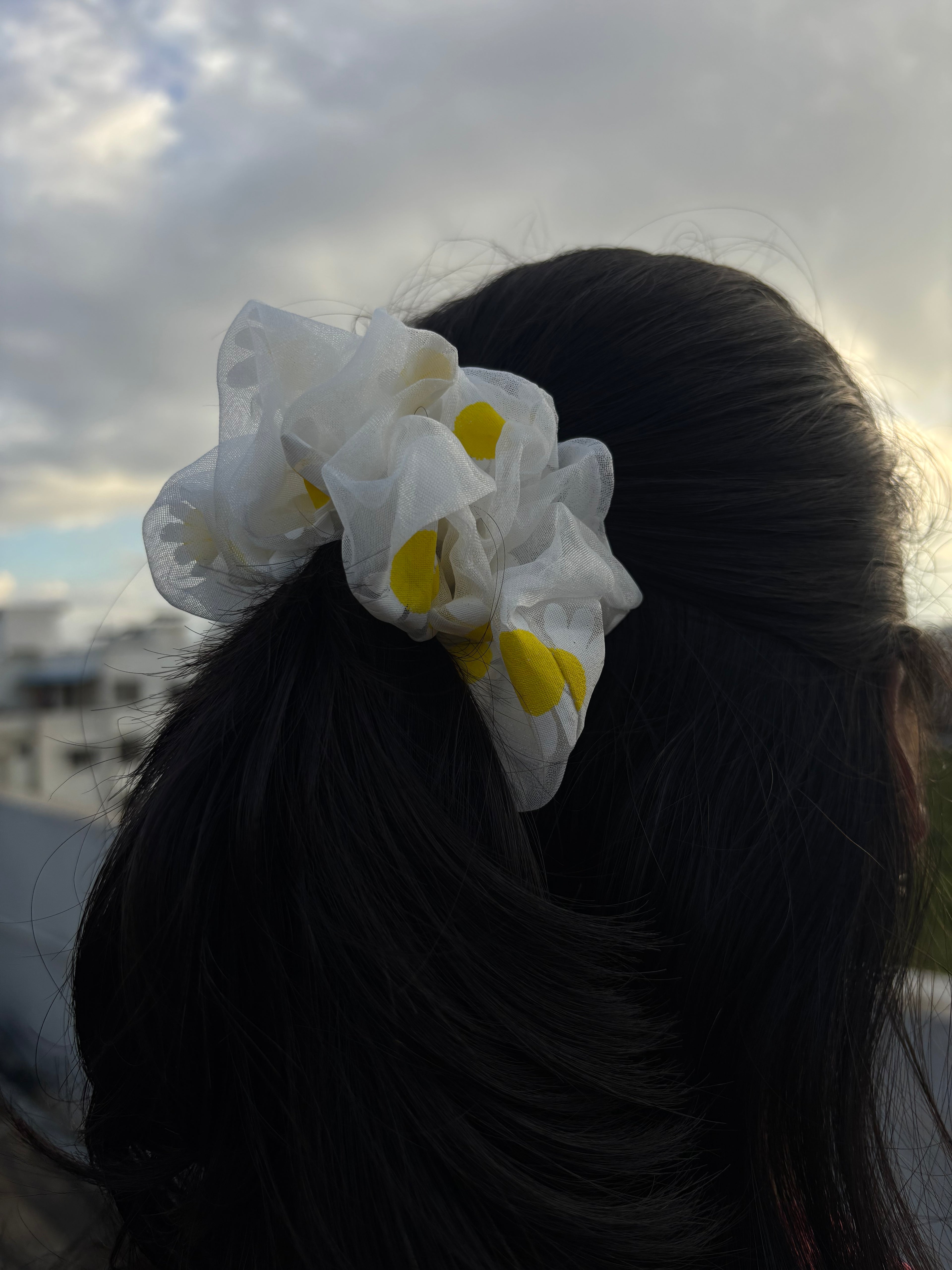 Sunlit Bloom Scrunchie