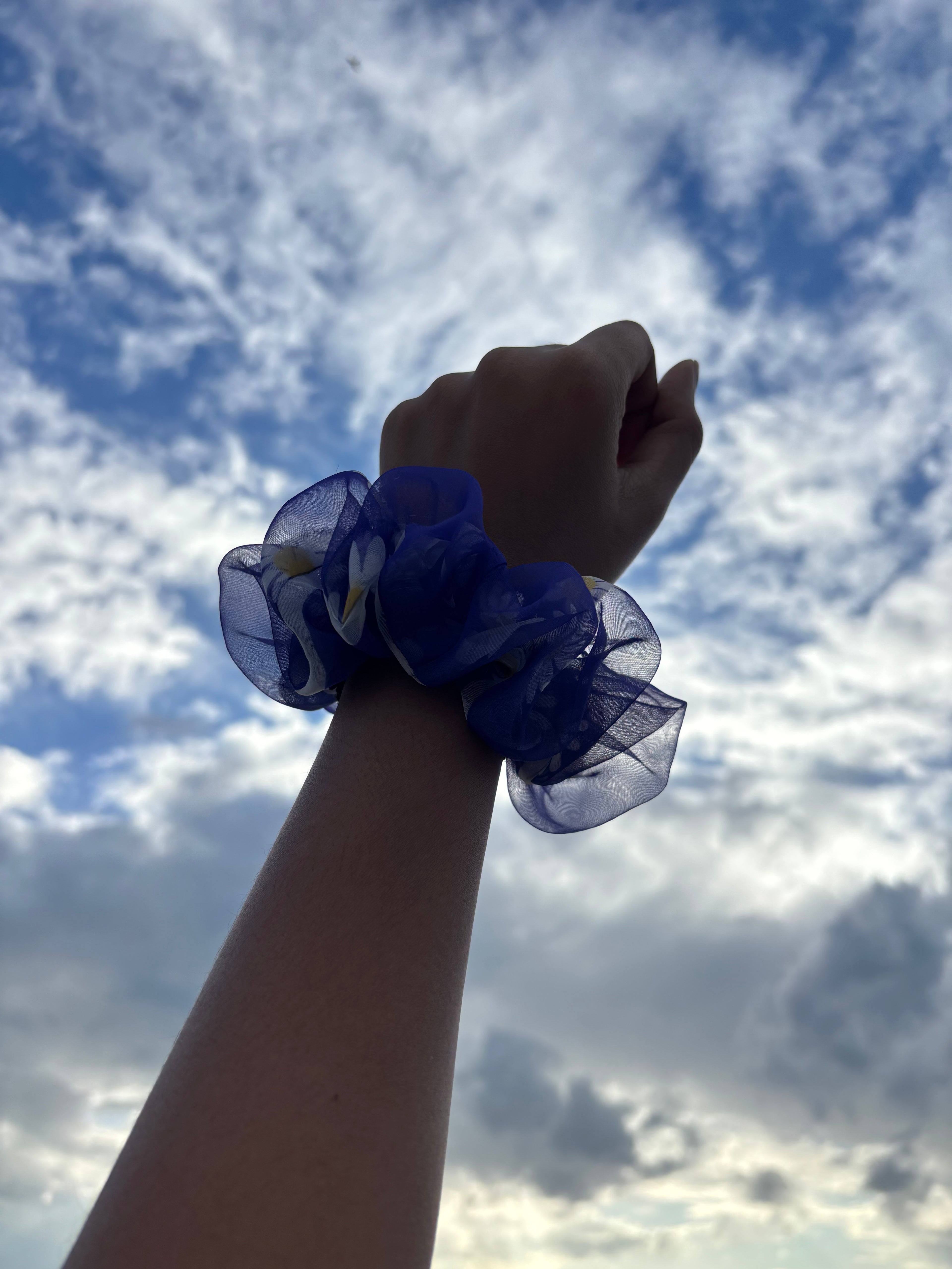 Violet Bloom Scrunchie