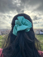 Aqua Glow Scrunchie