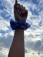 Violet Bloom Scrunchie