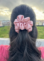 Blush Satin Scrunchie 🌸