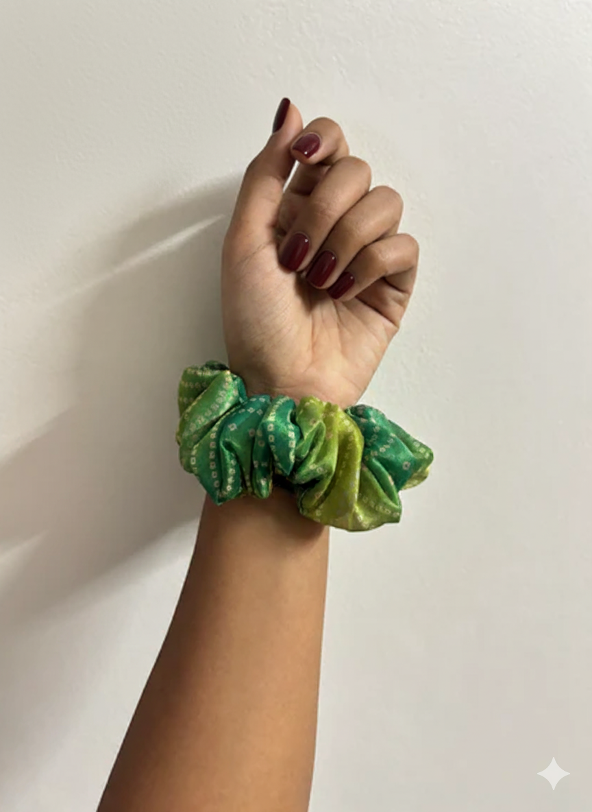 Lime Shine Scrunchie