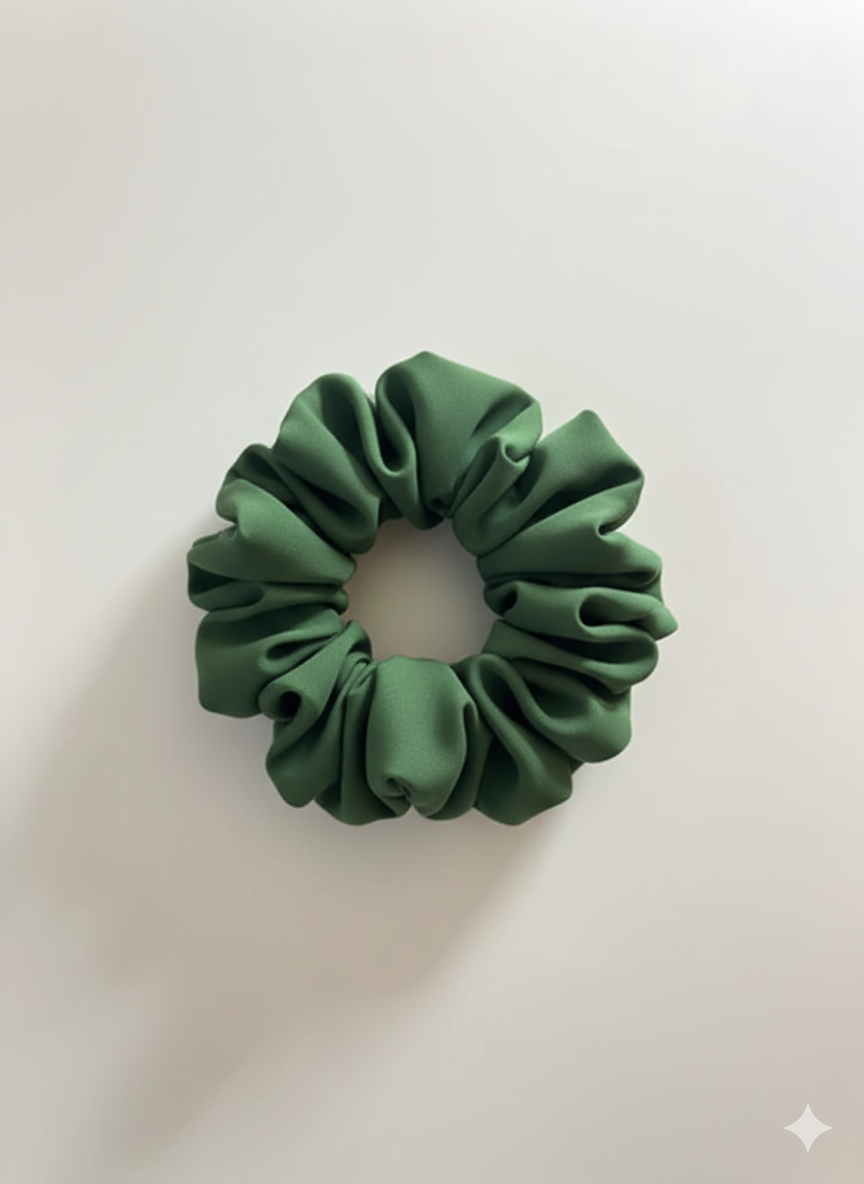 Olive Luxe Scrunchie