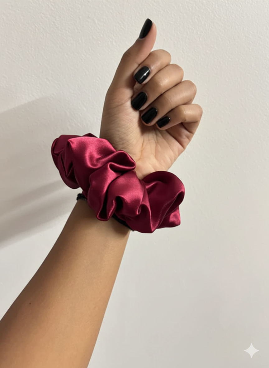 Wine Luxe Scrunchie