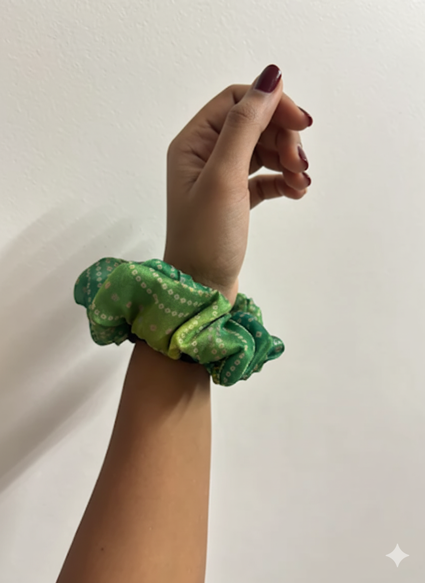 Lime Shine Scrunchie