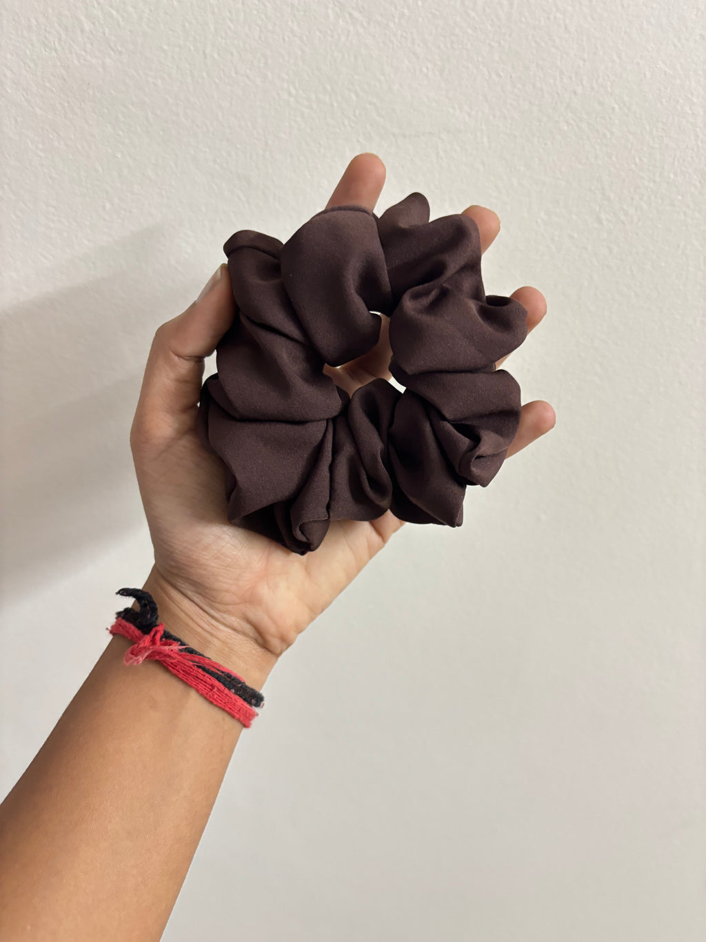 Mocha Silk Scrunchie ☕