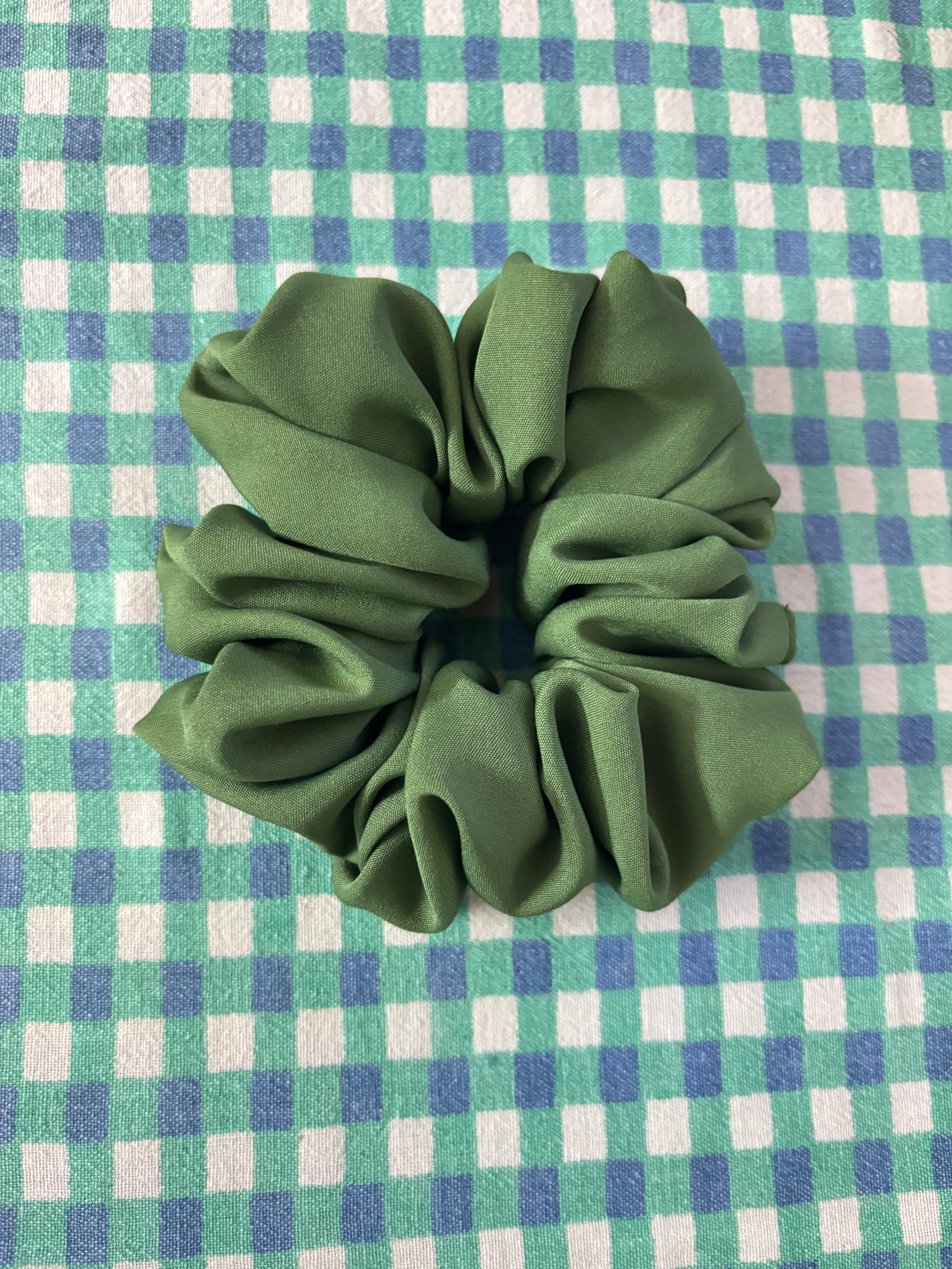 Olive Luxe Scrunchie