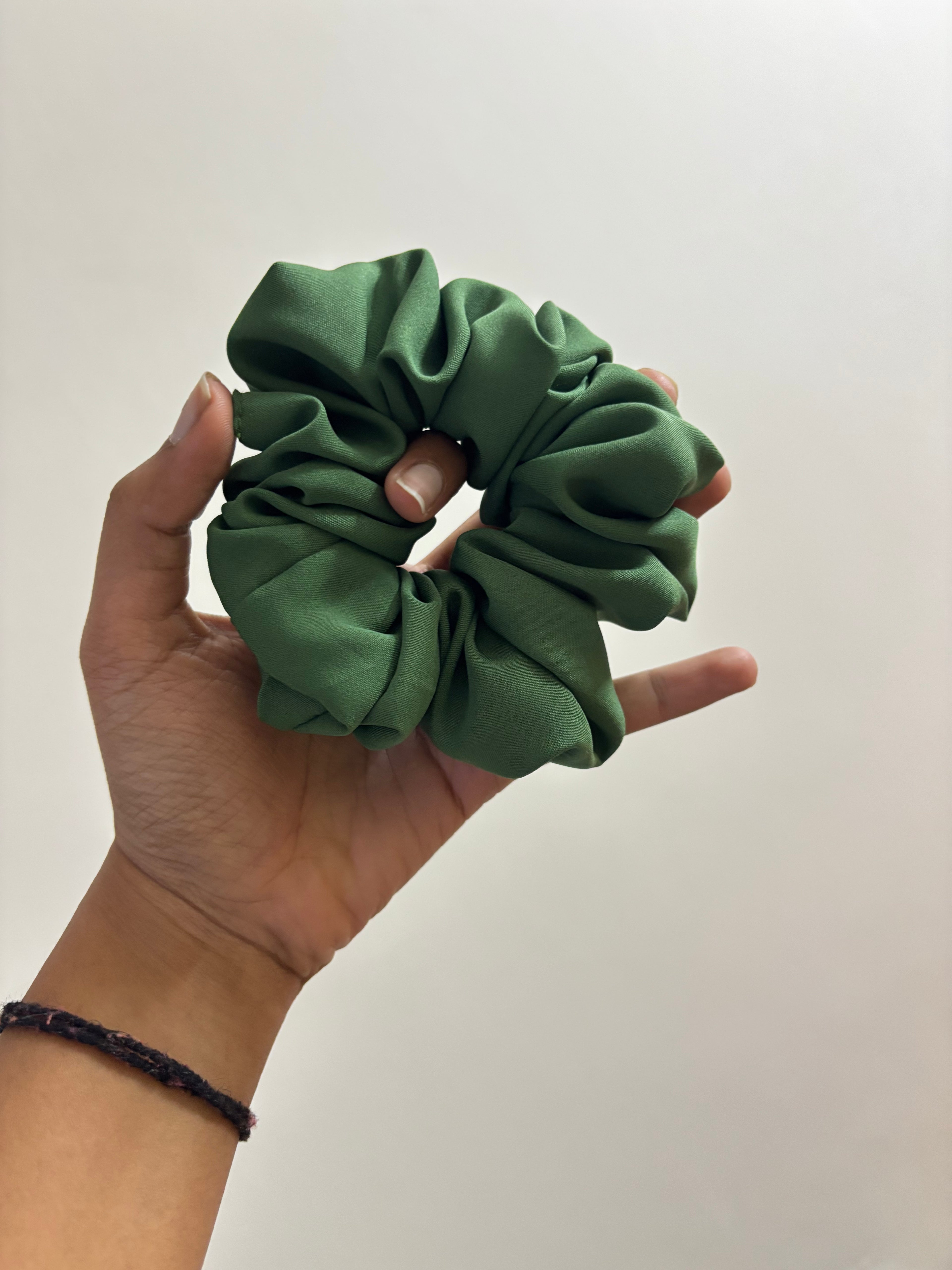 Olive Luxe Scrunchie