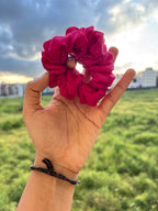 Scarlet Bloom Scrunchie