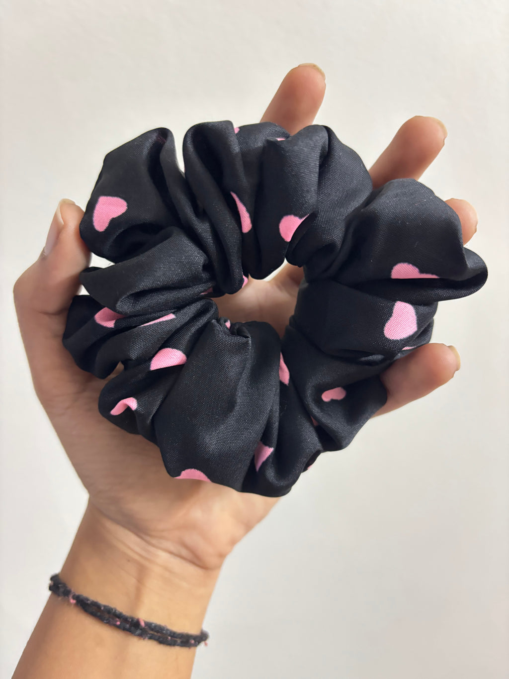 Midnight Hearts Scrunchie