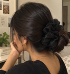 Black Organza Scrunchie for Women & Girls