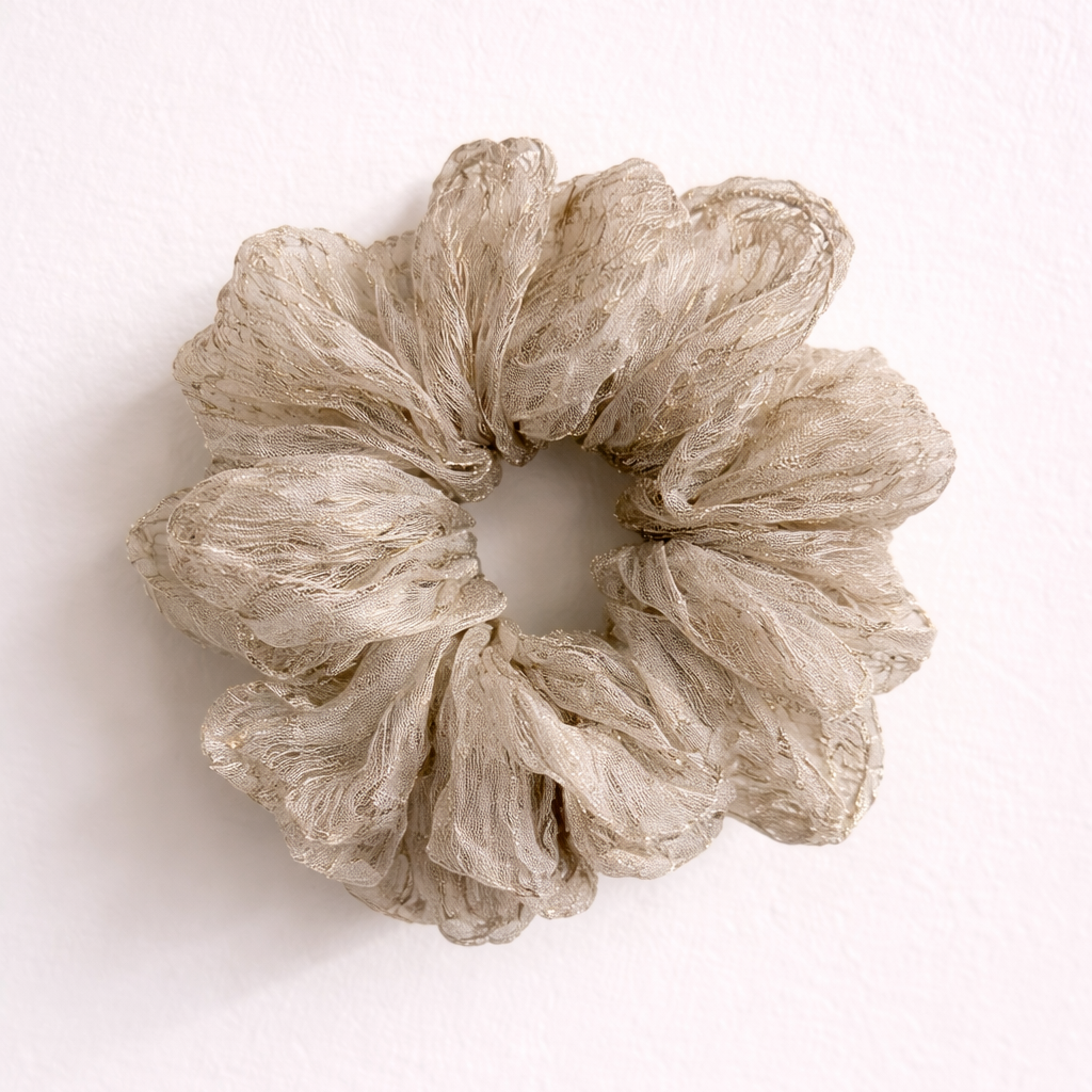 Champagne Whisper Scrunchie