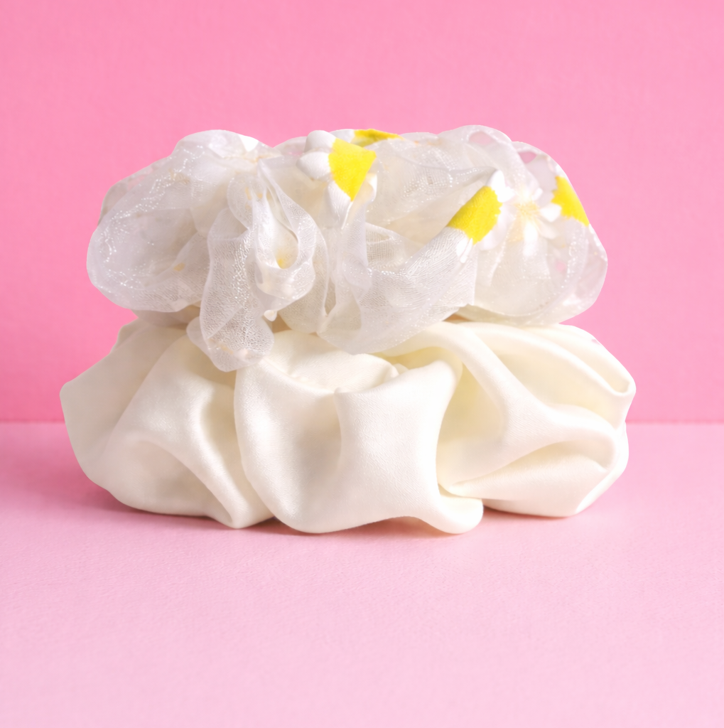 Sunlit Pearl Duo Scrunchie Set