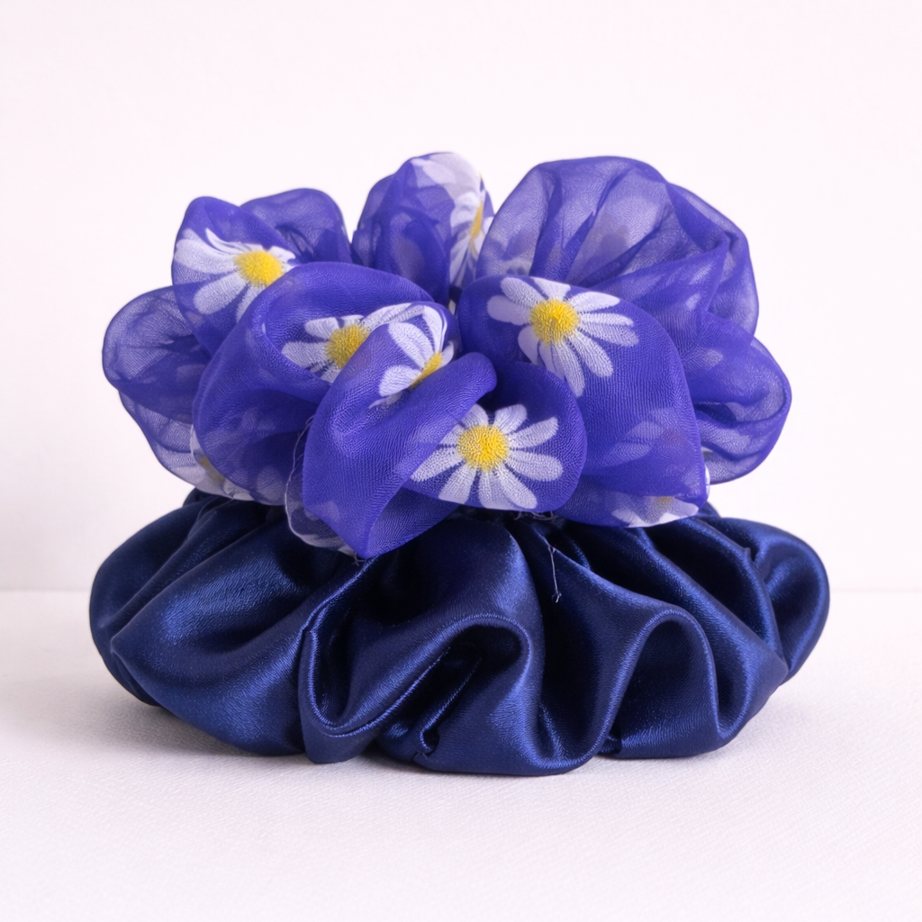 Violet Midnight Scrunchie Duo