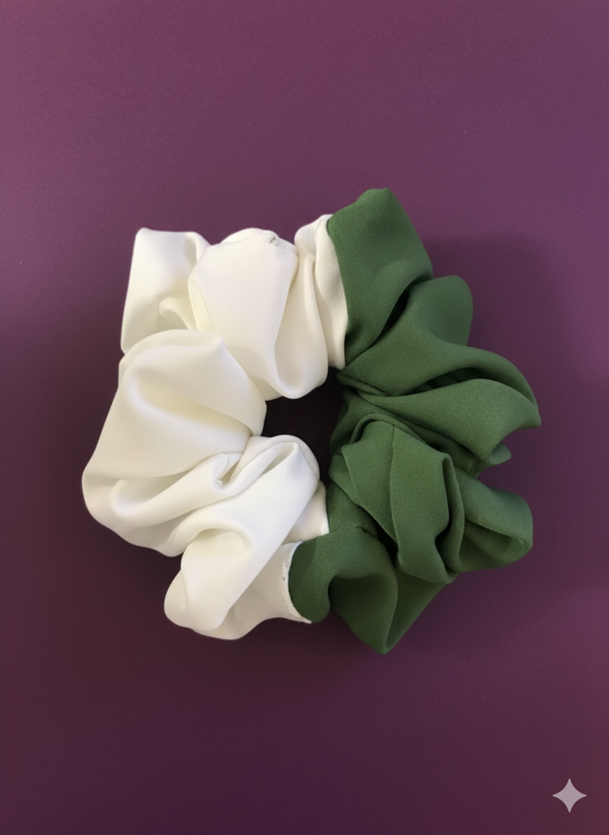 Emerald Pearl Scrunchie