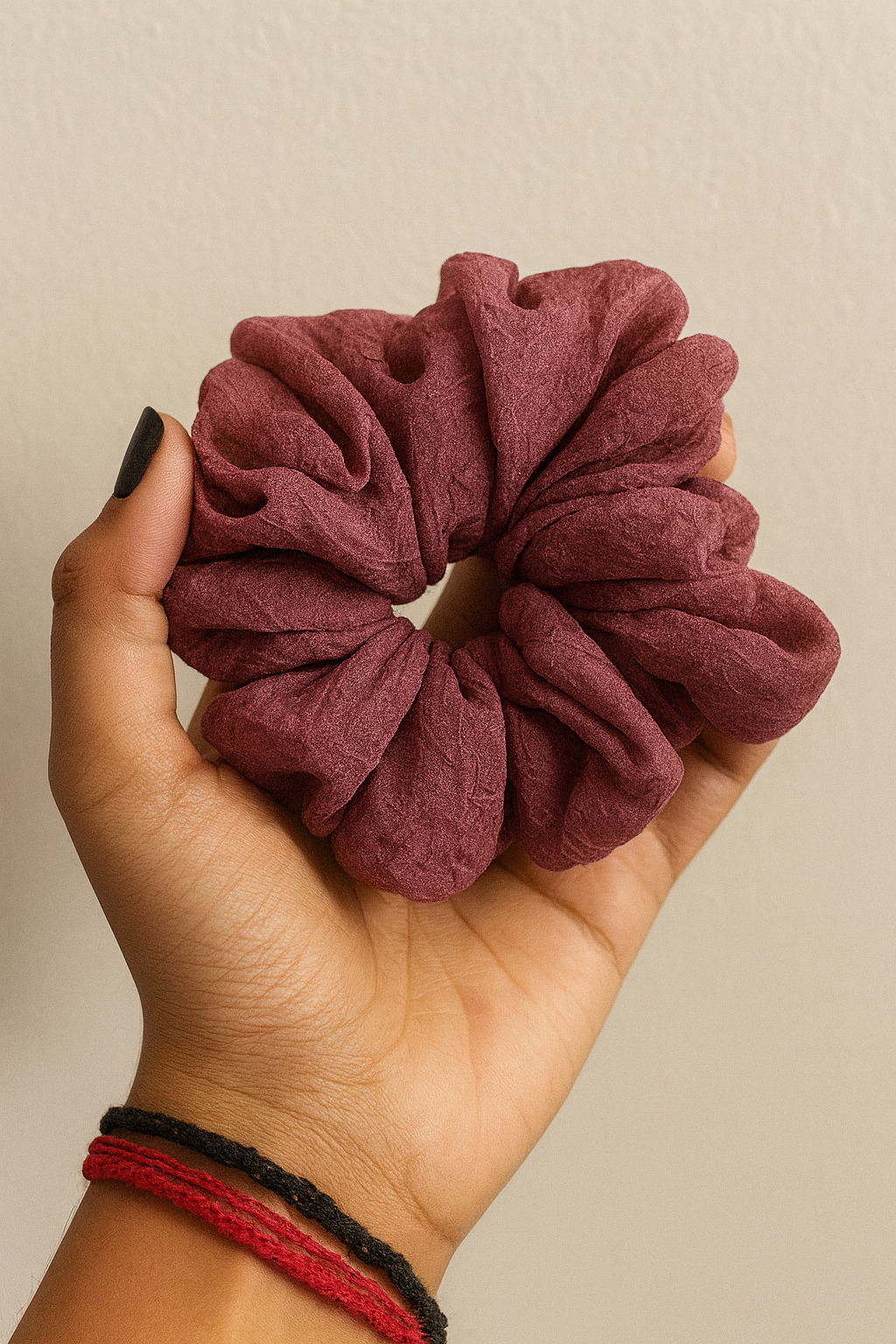Mauve Petal Scrunchie 🌸