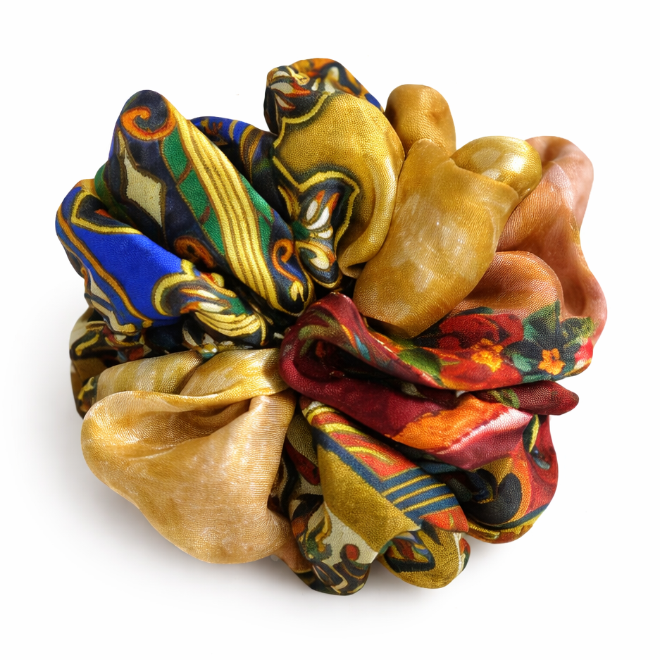 Sunset Royal Swirl Scrunchie