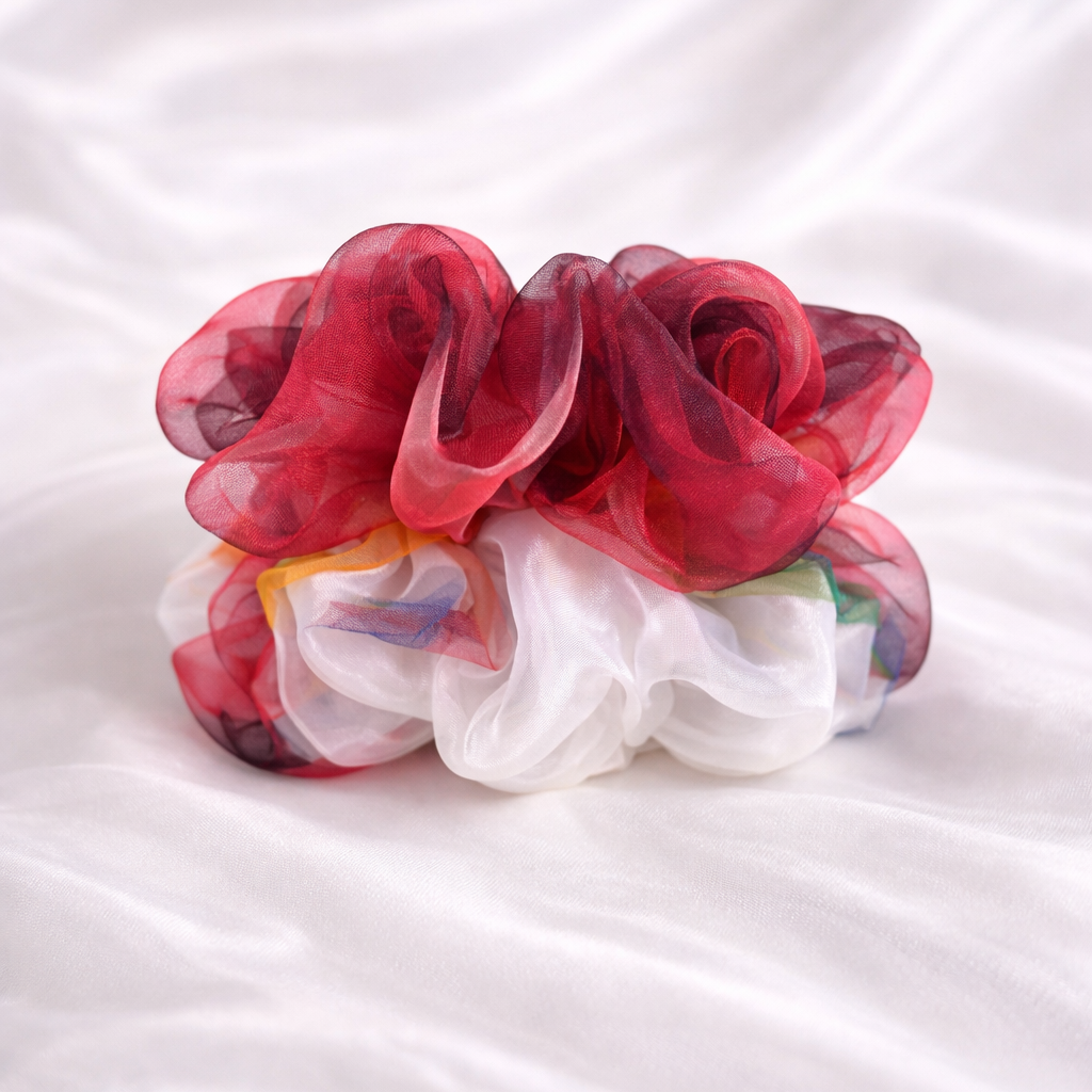 Bloom Duo Scrunchie Set 🌺 (Set of 2)