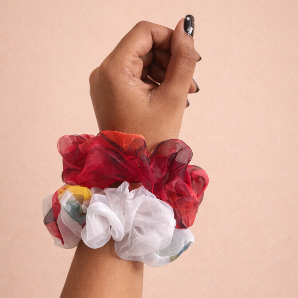 Bloom Duo Scrunchie Set 🌺 (Set of 2)