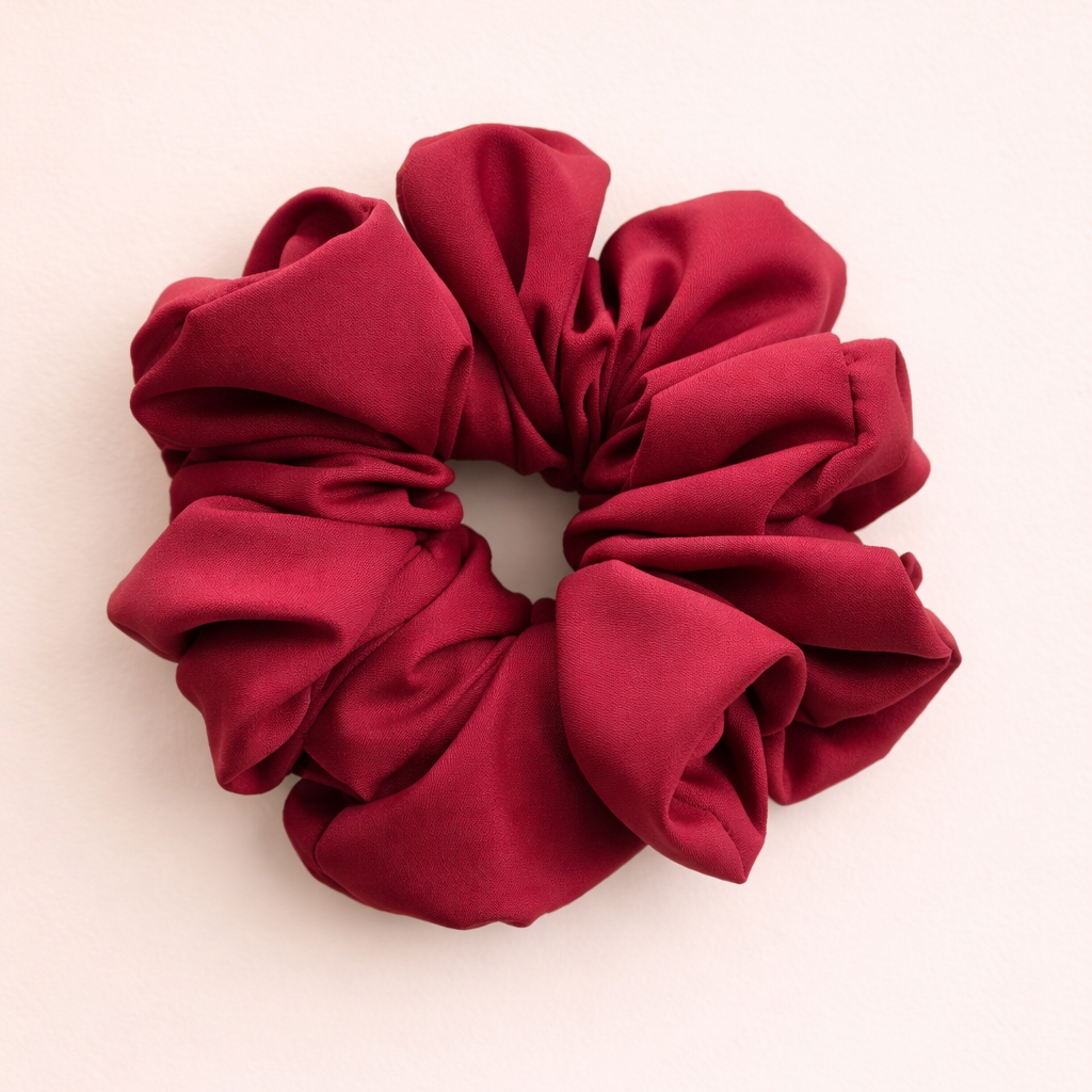 Bloody Maroon Scrunchie