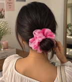 Pink Organza Scrunchie for Women & Girls