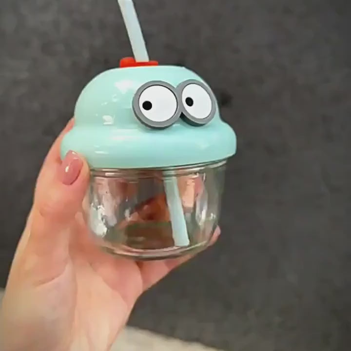 Cartoon Glass Cup - 210 ml