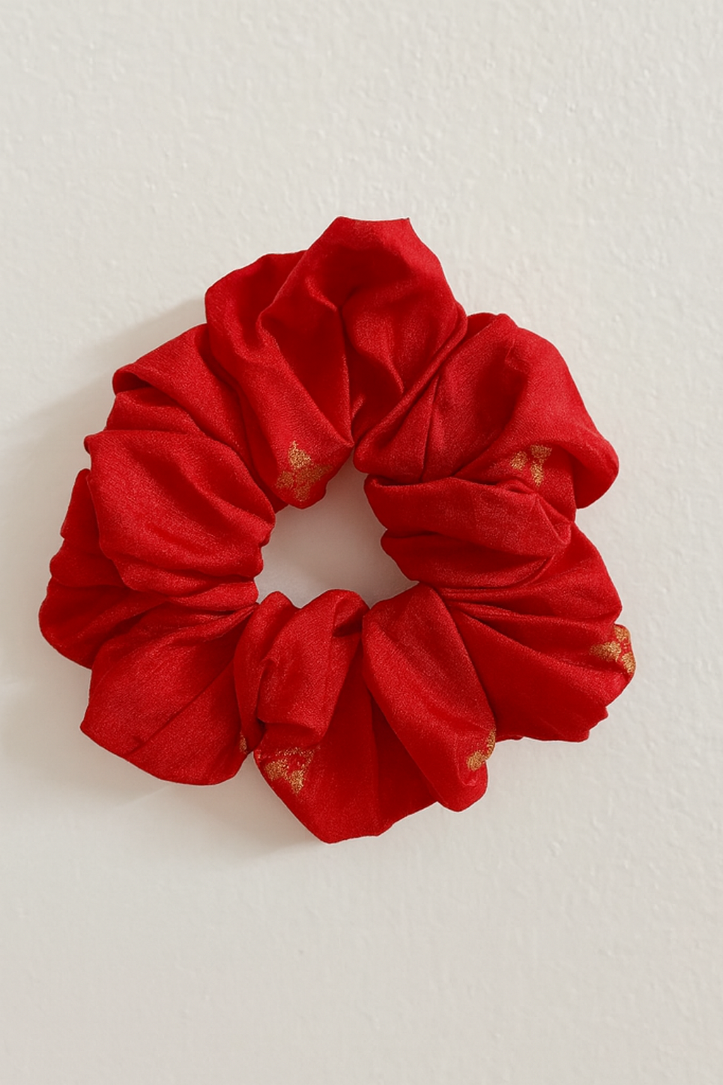 Crimson Silk Shine Scrunchie ✨