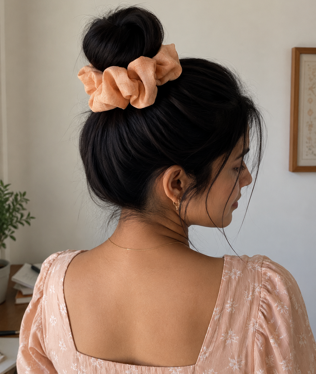 Peach Cloud Scrunchie 🍑