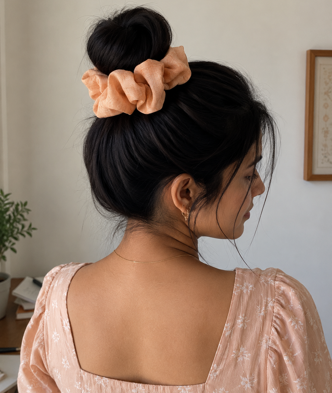 Peach Cloud Scrunchie 🍑