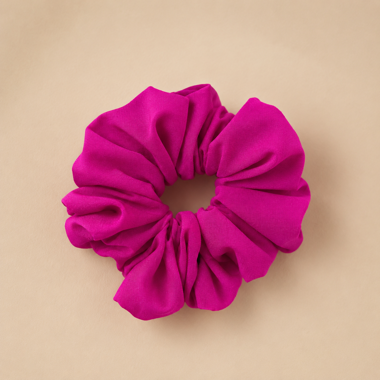 Hot Pink Scrunchie for Women – Soft & Stylish Hair Accessory