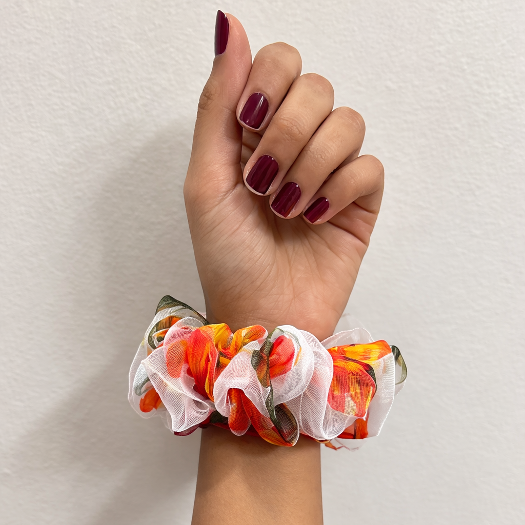 Sunset Bloom Scrunchie 🌅
